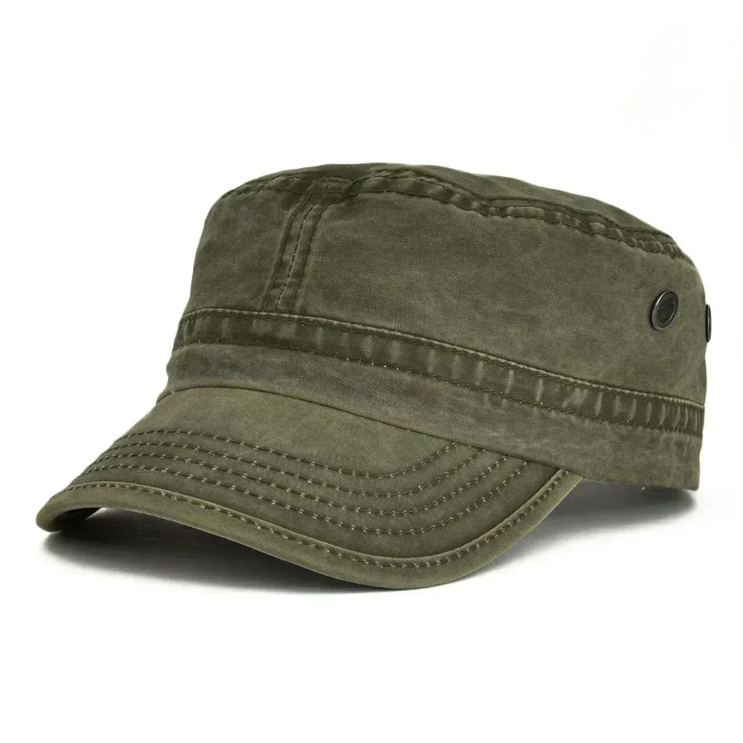 Casquette workwear homme en coton gris, style vintage, mode masculine et urbaine.
