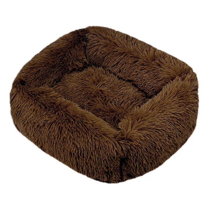 Grand lit animal gris, lavable, confort animal garanti, coussin anti-dérapant.
