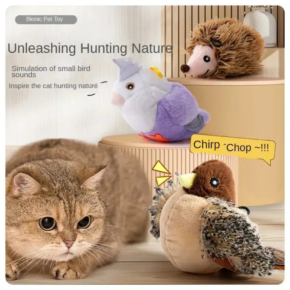 Jouet oiseau volant sonore avec cataire intégré pour divertir et stimuler votre chat.