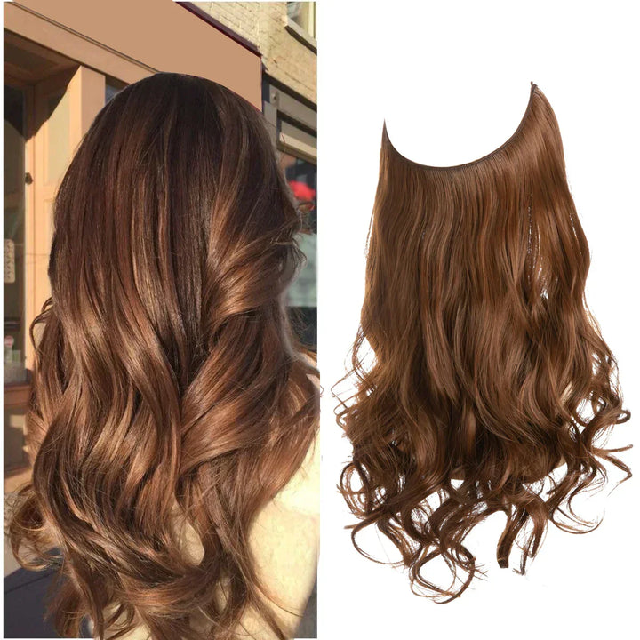 Extensions de cheveux naturels à clipser, volume et longueur faciles à obtenir.