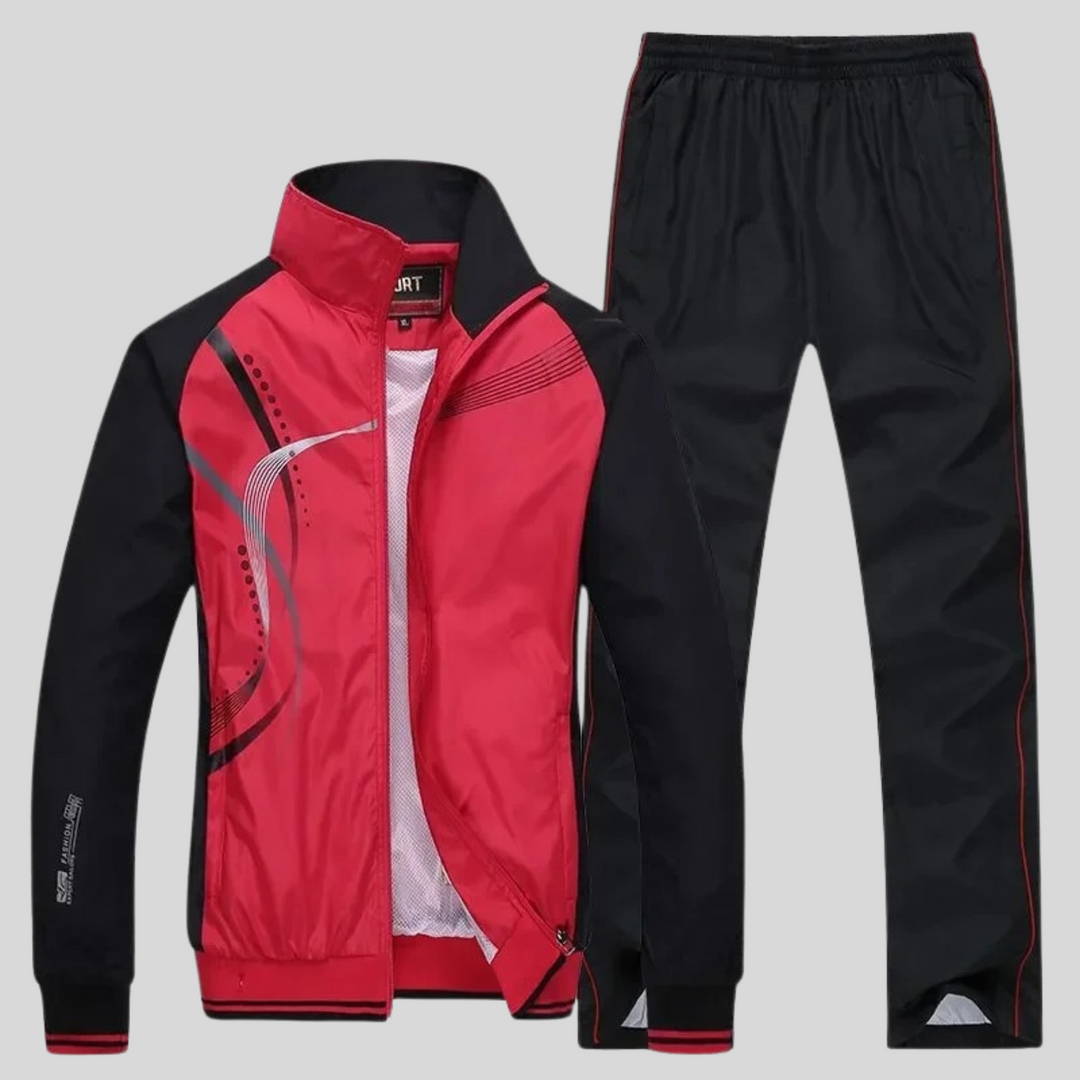 Tenue athlétique homme performante, idéale entraînement fitness, course à pied. Ensemble sport deux pièces confortable.
