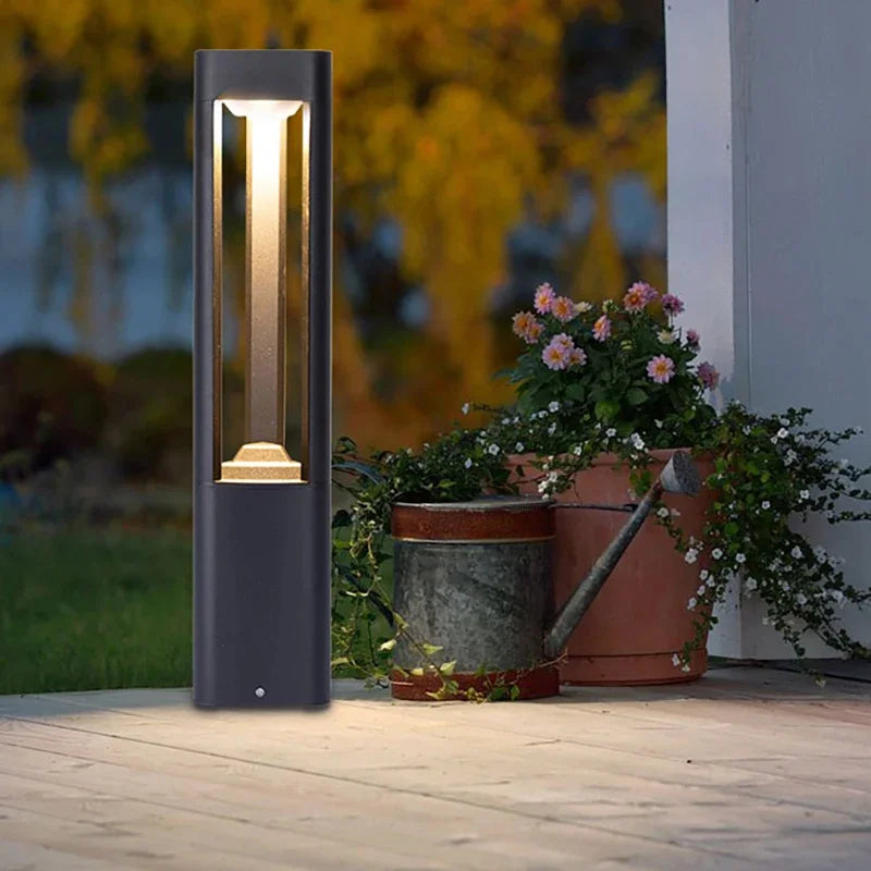 Lampe de chemin LED moderne pour jardin, éclairage extérieur paysager en aluminium, IP65.