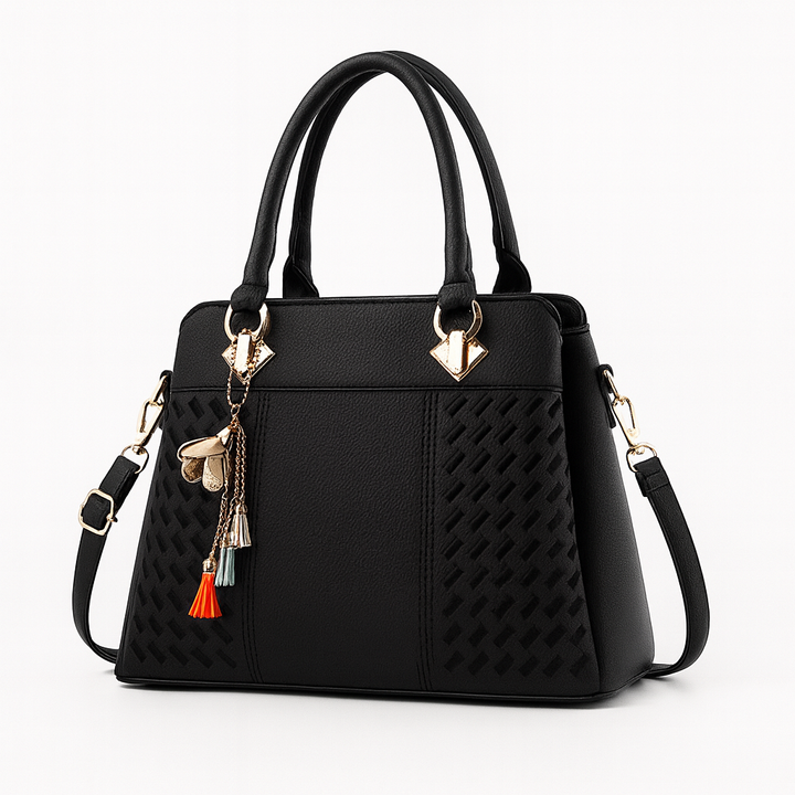 Élégant sac bandoulière de luxe pour femmes, cuir véritable, idéal pour un usage quotidien organisé.