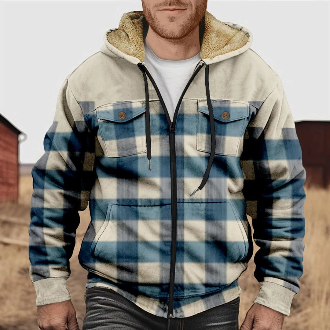 Veste chemise homme confortable et chaude, excellente pour superposer en hiver. Look décontracté élégant.