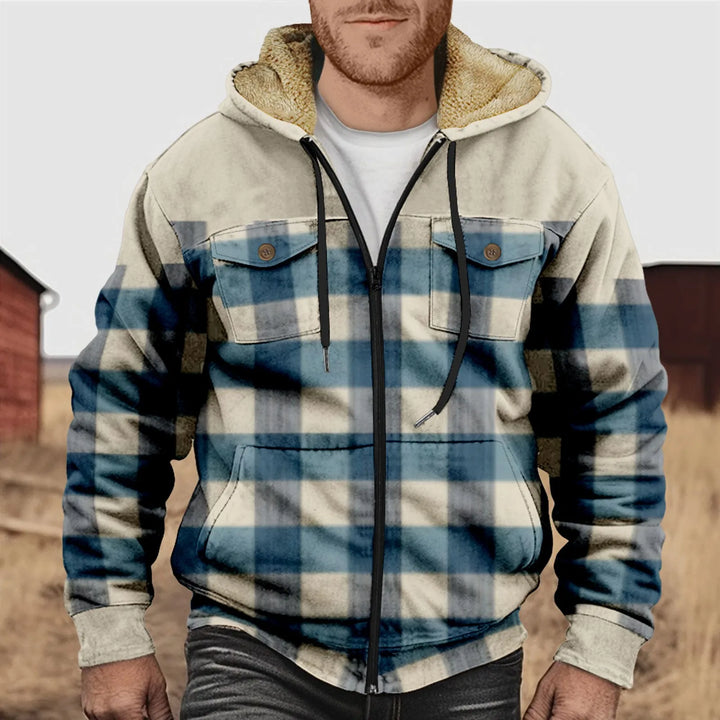 Veste chemise homme confortable et chaude, excellente pour superposer en hiver. Look décontracté élégant.