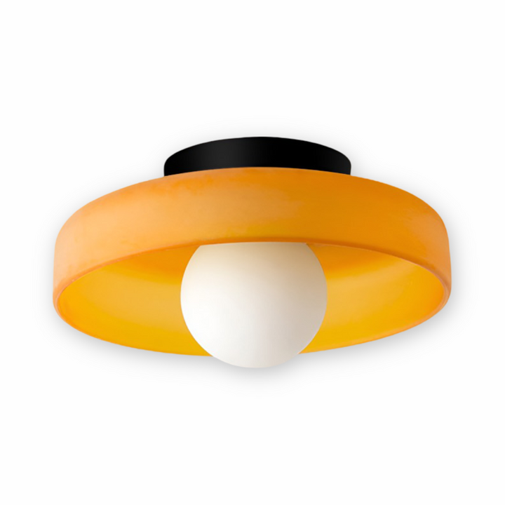 Plafonnier LED rond A+++, installation rapide, lumière douce et homogène.