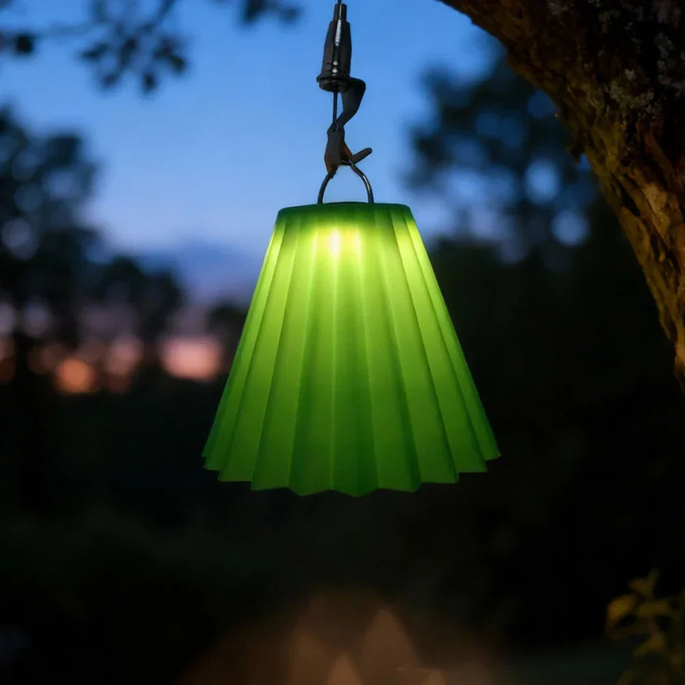 Diffuseur lumière silicone pour lampe de camping, assure une lumière diffuse et apaisante en extérieur.