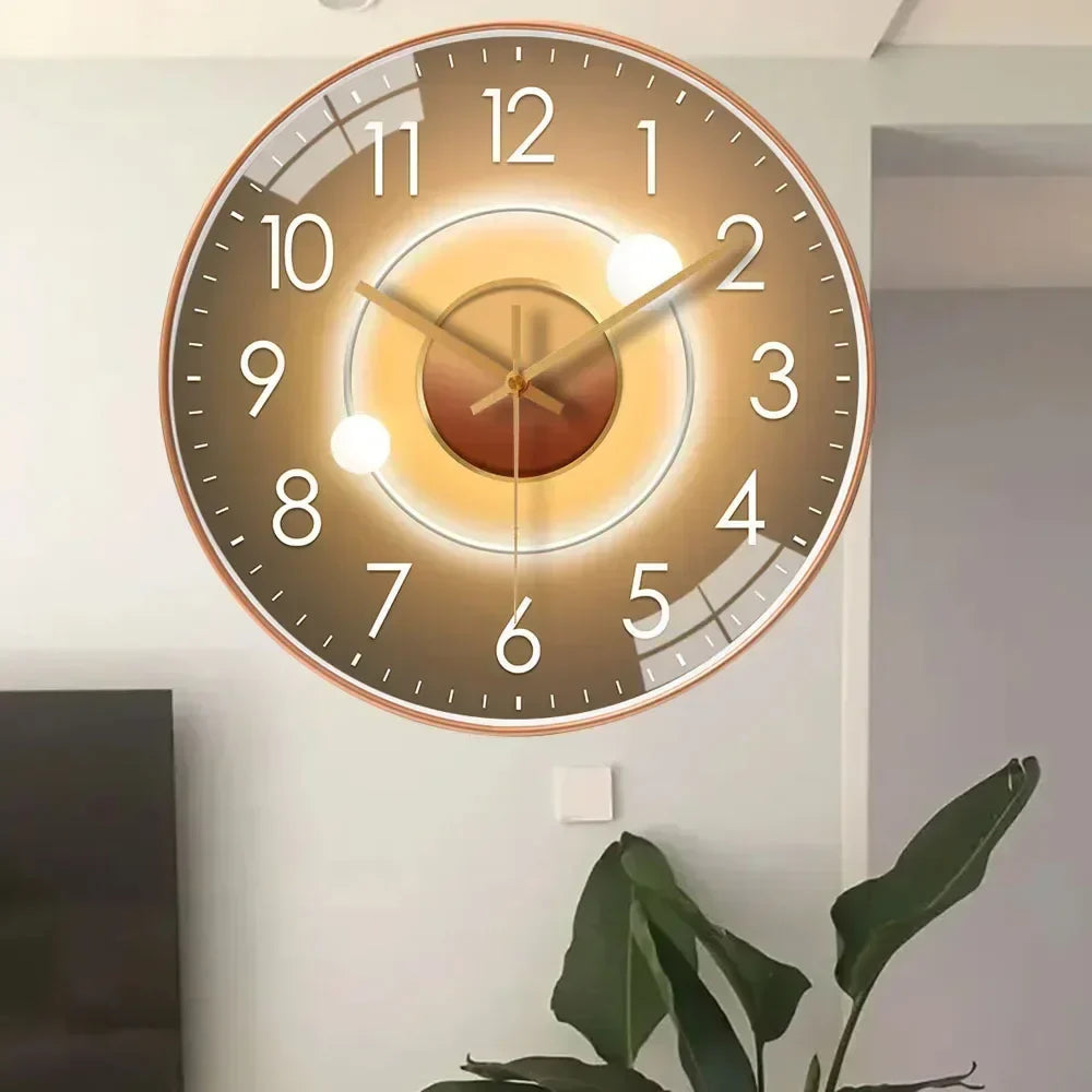 Ambiance sereine assurée avec cette horloge murale silencieuse classique, idée cadeau maison.