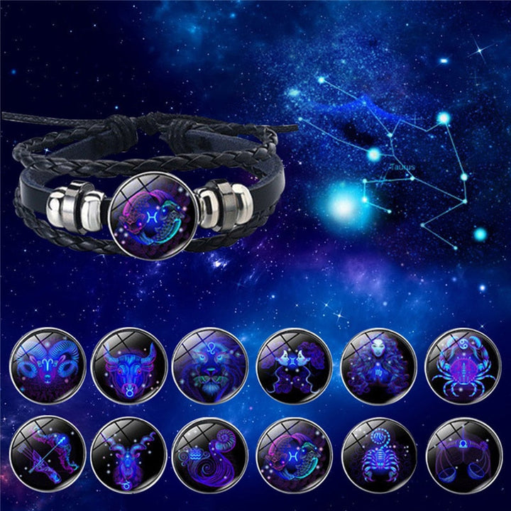 Bracelet zodiaque personnalisable, parfait cadeau unisexe pour célébrer son signe et sa spiritualité.