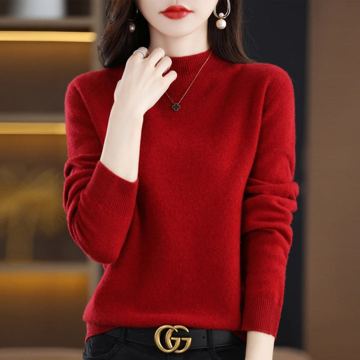 Pull femme doux PARIS en cachemire, style élégant et polyvalent, idéal pour la mode féminine et le confort.