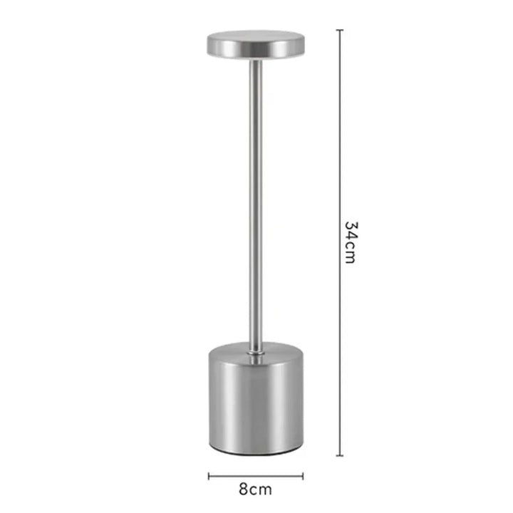 Lampe LED moderne et portable, rechargeable, tactile, parfaite pour l'extérieur ou intérieur.