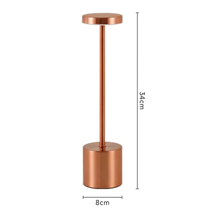 Décoration lumineuse LED tactile, lampe de table sans fil rechargeable pour patio.