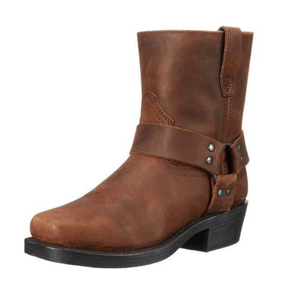 Bottes de luxe vintage marron pour homme, style intemporel, élégance et grand confort.