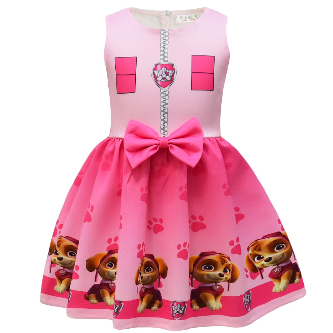 Robe de déguisement Pat Patrouille pour enfant, parfaite pour carnaval et fêtes costumées.