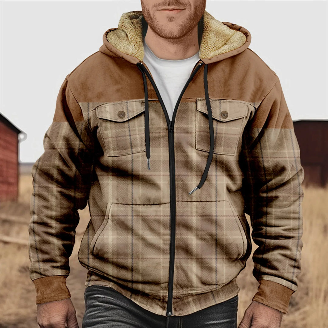 Veste chemise homme chaude et épaisse pour l'hiver, parfaite pour les couches ou seul. Confort garanti.