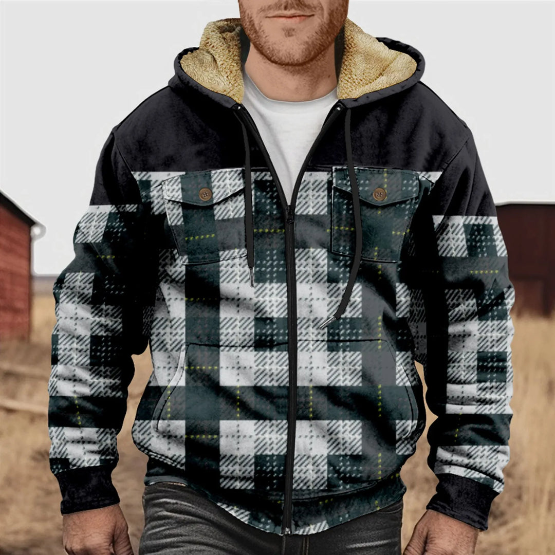 Veste chemise homme douce et chaude, style décontracté chic. Parfaite pour les journées fraîches d'automne.