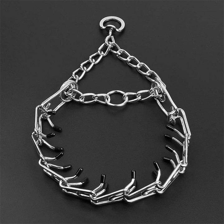 Collier à pic réglable pour chien, idéal dressage doux et contrôle anti-tiraillement.