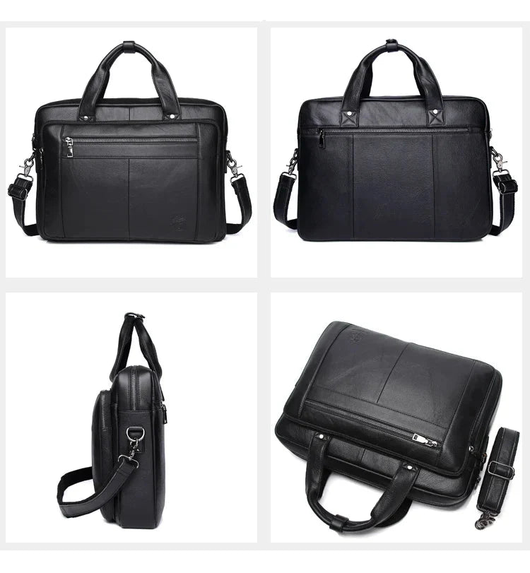 Sac en cuir élégant pour homme, parfait pour les affaires, le travail quotidien et les voyages professionnels.