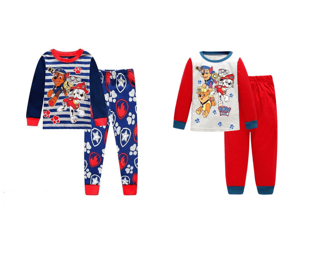Pyjamas Pat Patrouille, lot de 2 ensembles doux et confortables. Vêtements de nuit pour enfants, parfaits pour garçons et filles.