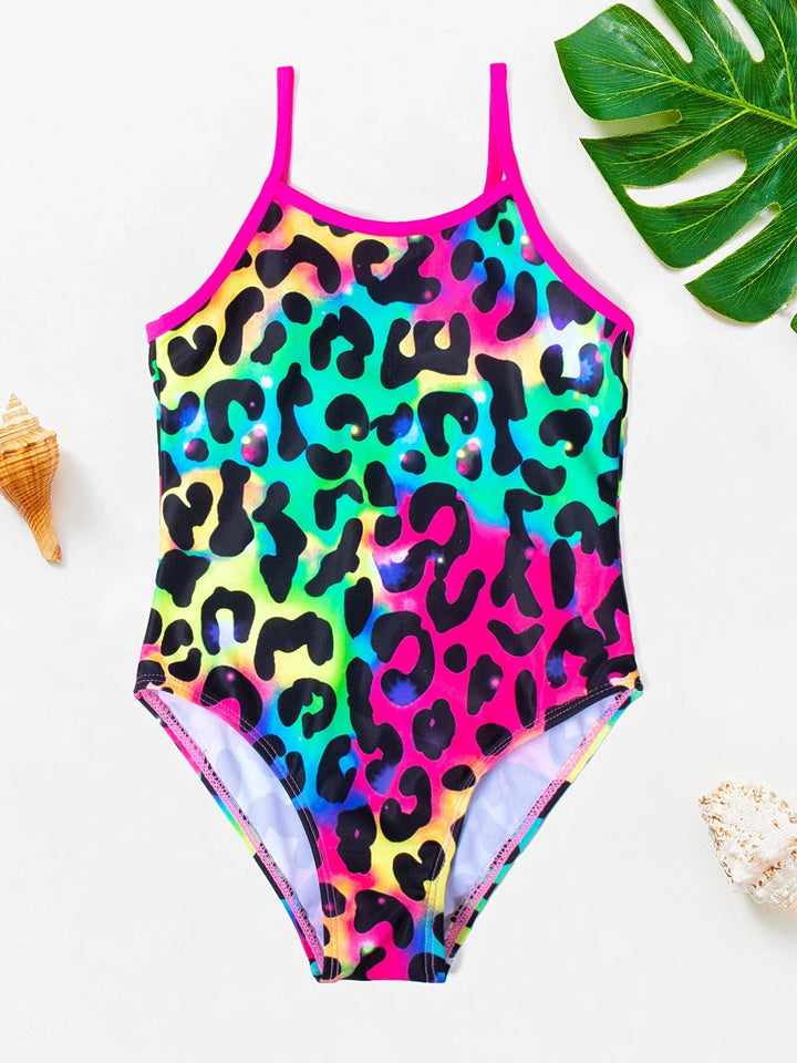 Maillot de bain d'été pour filles, imprimé sirène et licorne, confortable pour la natation et le jeu.
