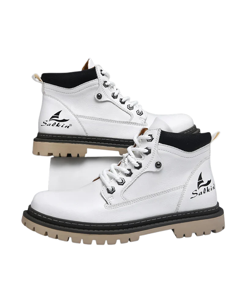 Bottes homme classiques en cuir, design élégant et confort optimal. Semelle résistante. Idéales casual/formel.