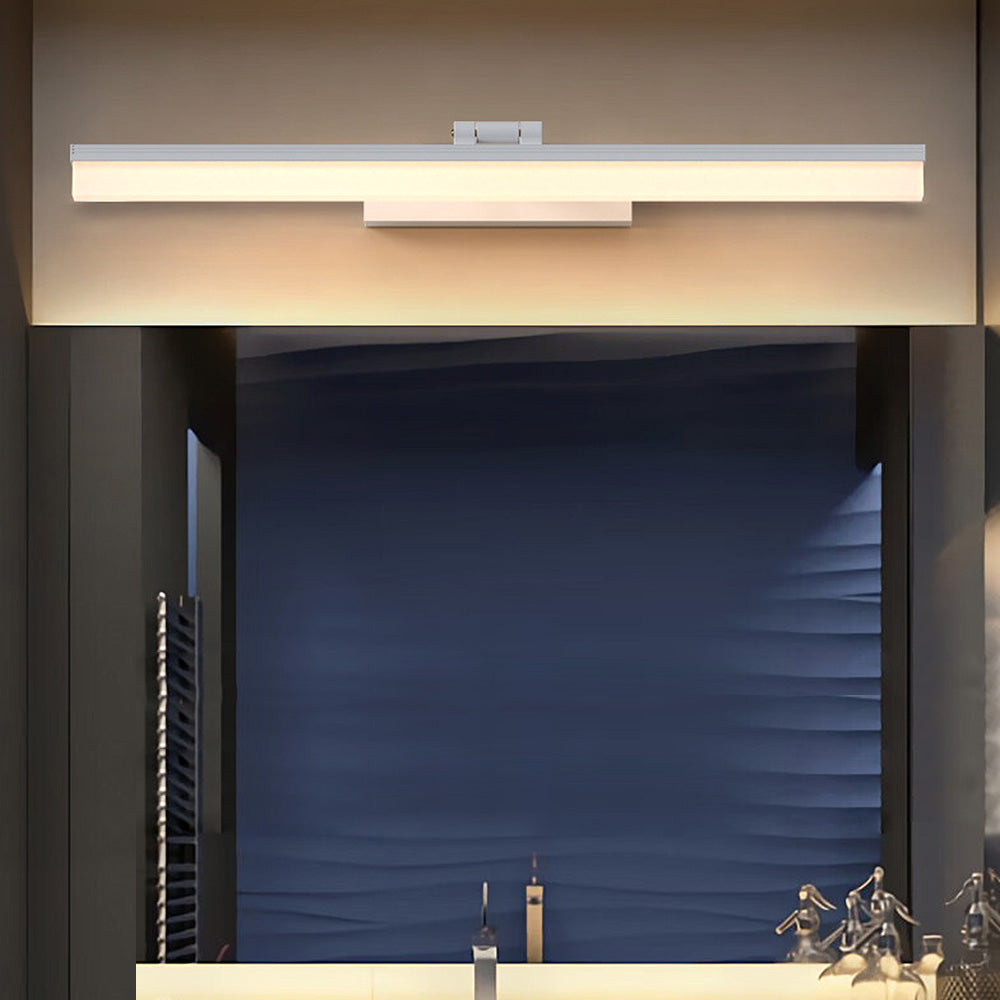 Élégante applique murale LED, luminaire design d'intérieur, éclairage moderne et durable pour salle de bain.