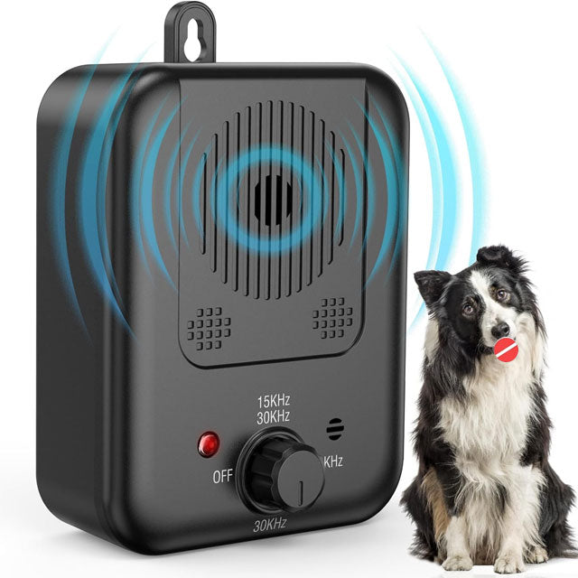 Appareil anti-aboiement ultrasonique pour chien. Éducateur portable pour un dressage efficace et un comportement calme.