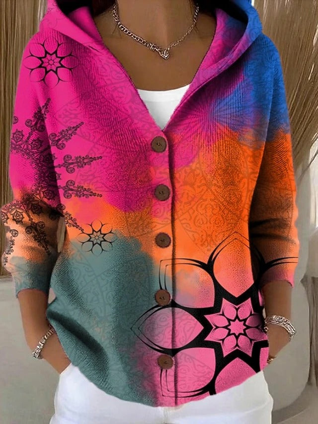 Pull cardigan long confortable pour femme, idéal en automne-hiver. Maille chaude pour un style décontracté chic.