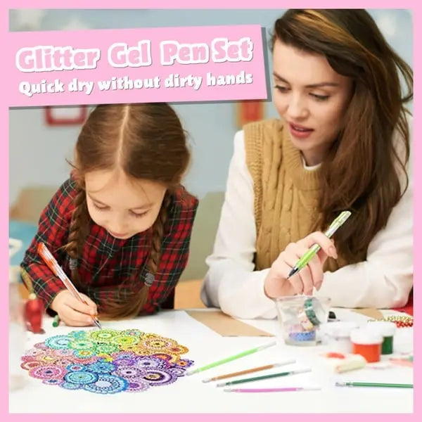 Stylos gel de qualité supérieure pour artistes, avec encre scintillante pour projets d'art et d'artisanat.