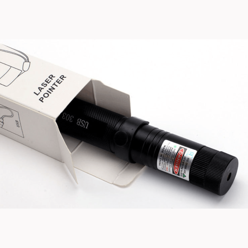 Gadget pointeur laser puissant à grande portée, utile pour exploration, présentation et pointage céleste.
