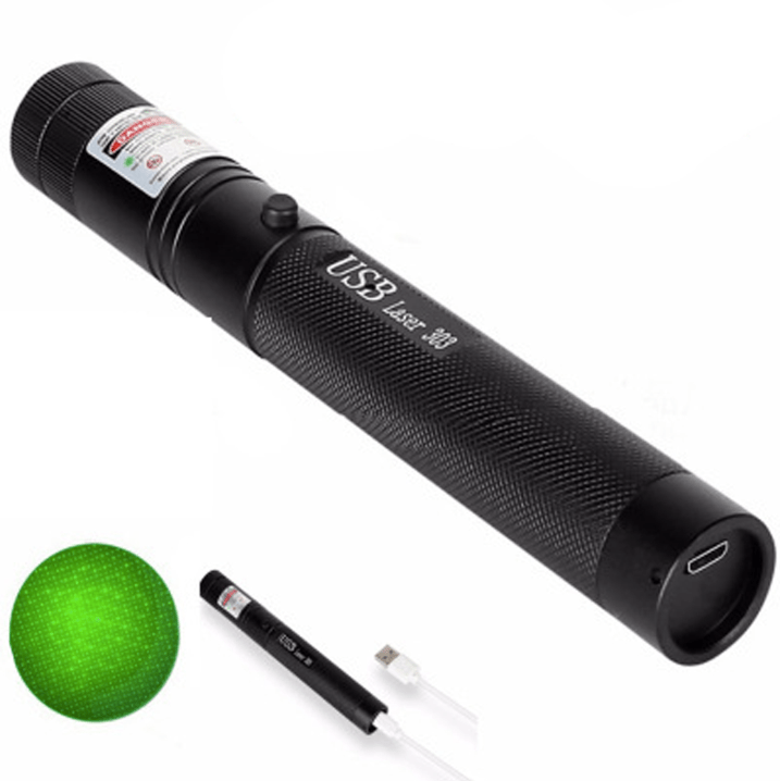 Pointeur laser professionnel longue portée, outil puissant pour présentations et sites d'exploration.
