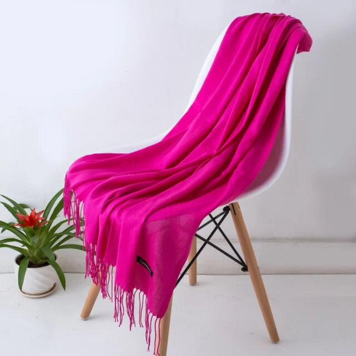 Écharpe cachemire pour femme, un grand foulard chaud et élégant. Idéal pour l'hiver.
