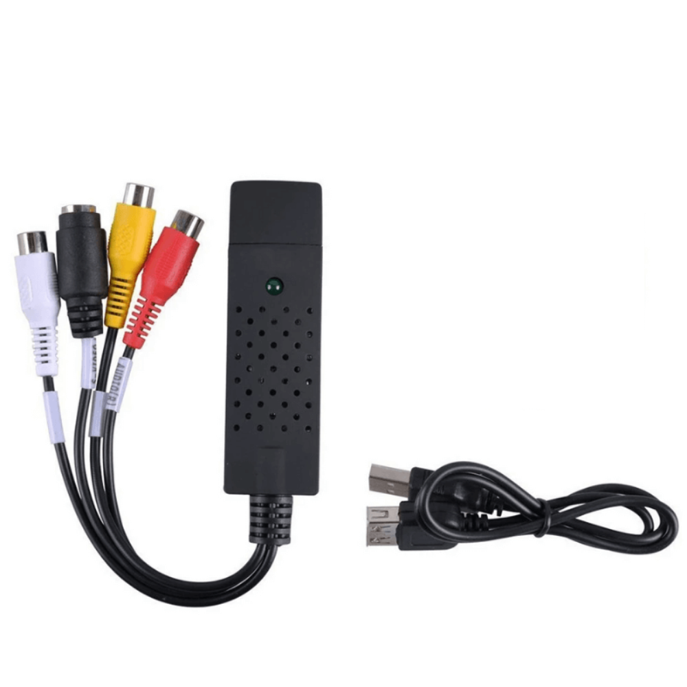 Outil de conversion vidéo VHS vers numérique, capturez vos précieux enregistrements analogiques via USB sur votre ordinateur.