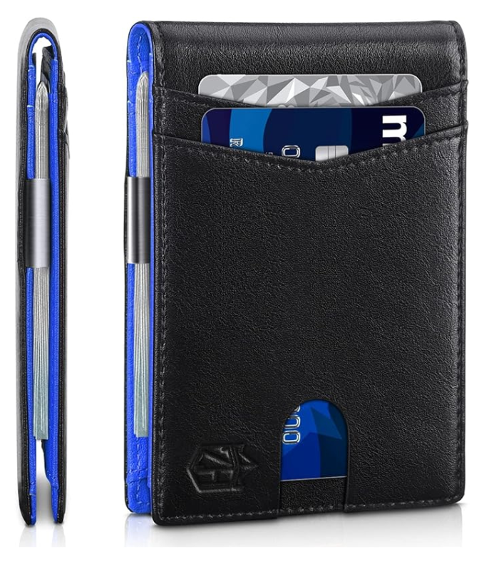 Accessoire essentiel: Portefeuille homme RFID mince en cuir, pratique, sécurisé et très stylé.