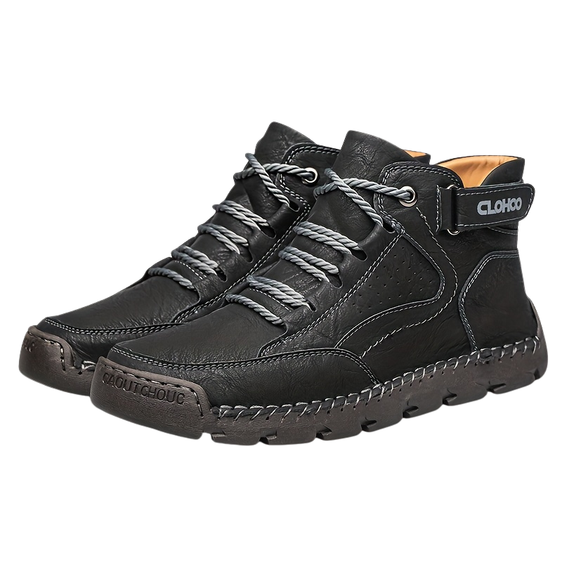 Bottes chaudes homme, avec intérieur douillet pour un confort maximal, même lors de longues marches en hiver.