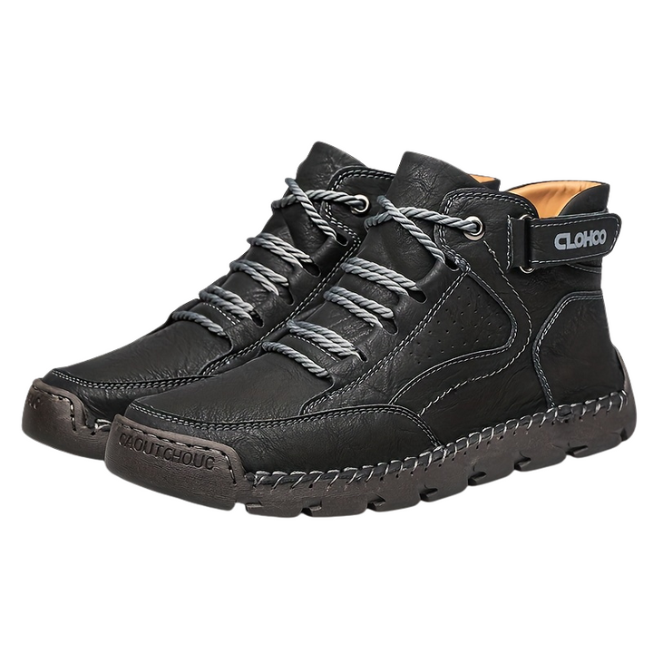 Bottes chaudes homme, avec intérieur douillet pour un confort maximal, même lors de longues marches en hiver.