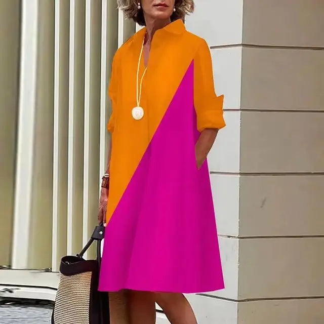 Robe midi femme avec poches, parfaite pour les sorties estivales et le quotidien décontracté.