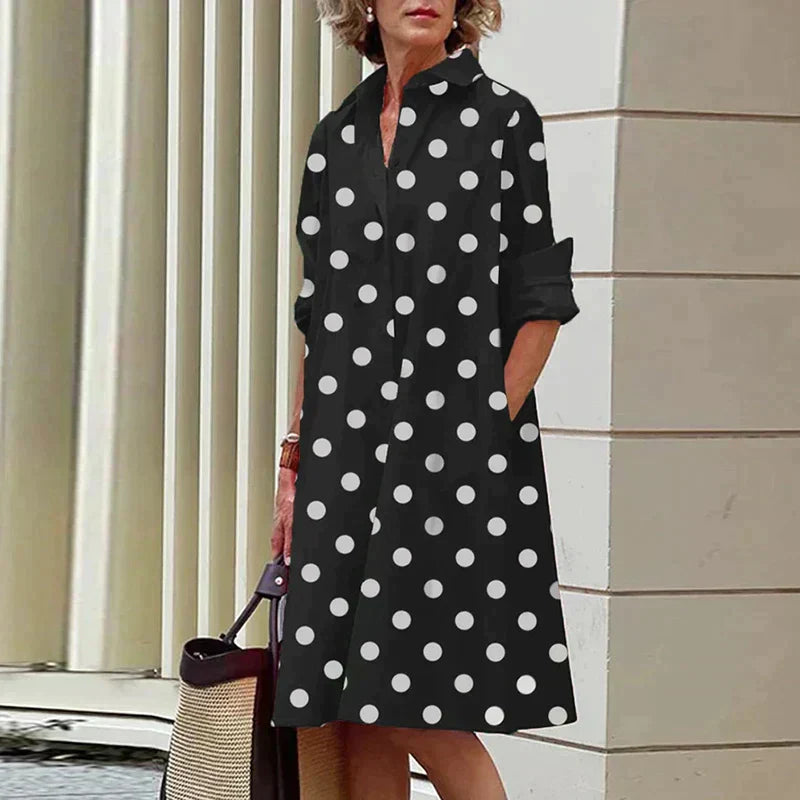 Robe midi décontractée pour femme avec poches, un essentiel confortable et stylé pour la saison chaude.