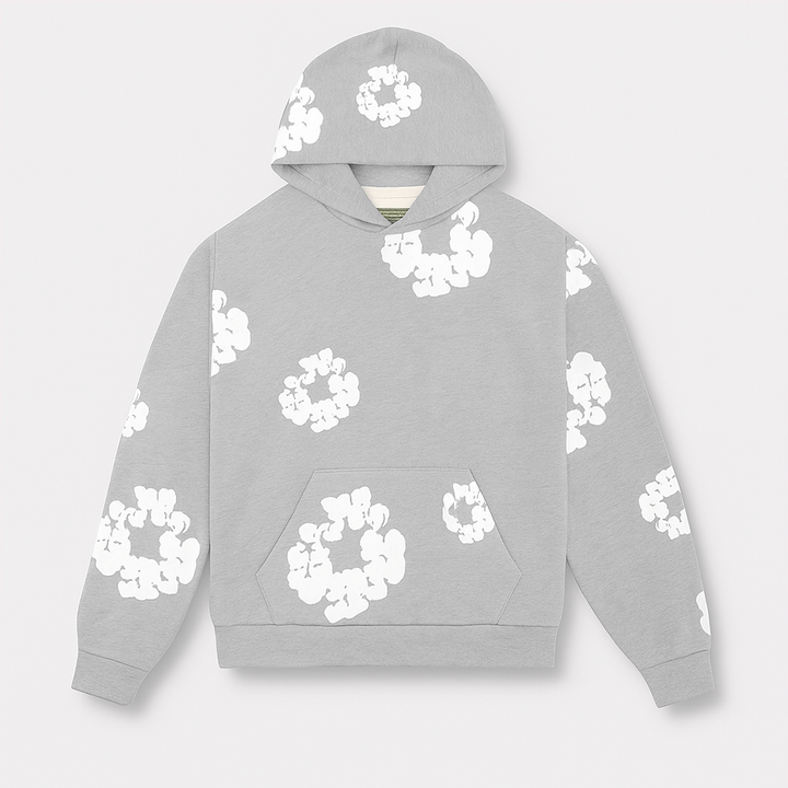 Pantalon de jogging homme imprimé fleurs, taille élastique, coupe confortable. Idéal pour l'automne ou le sport doux.