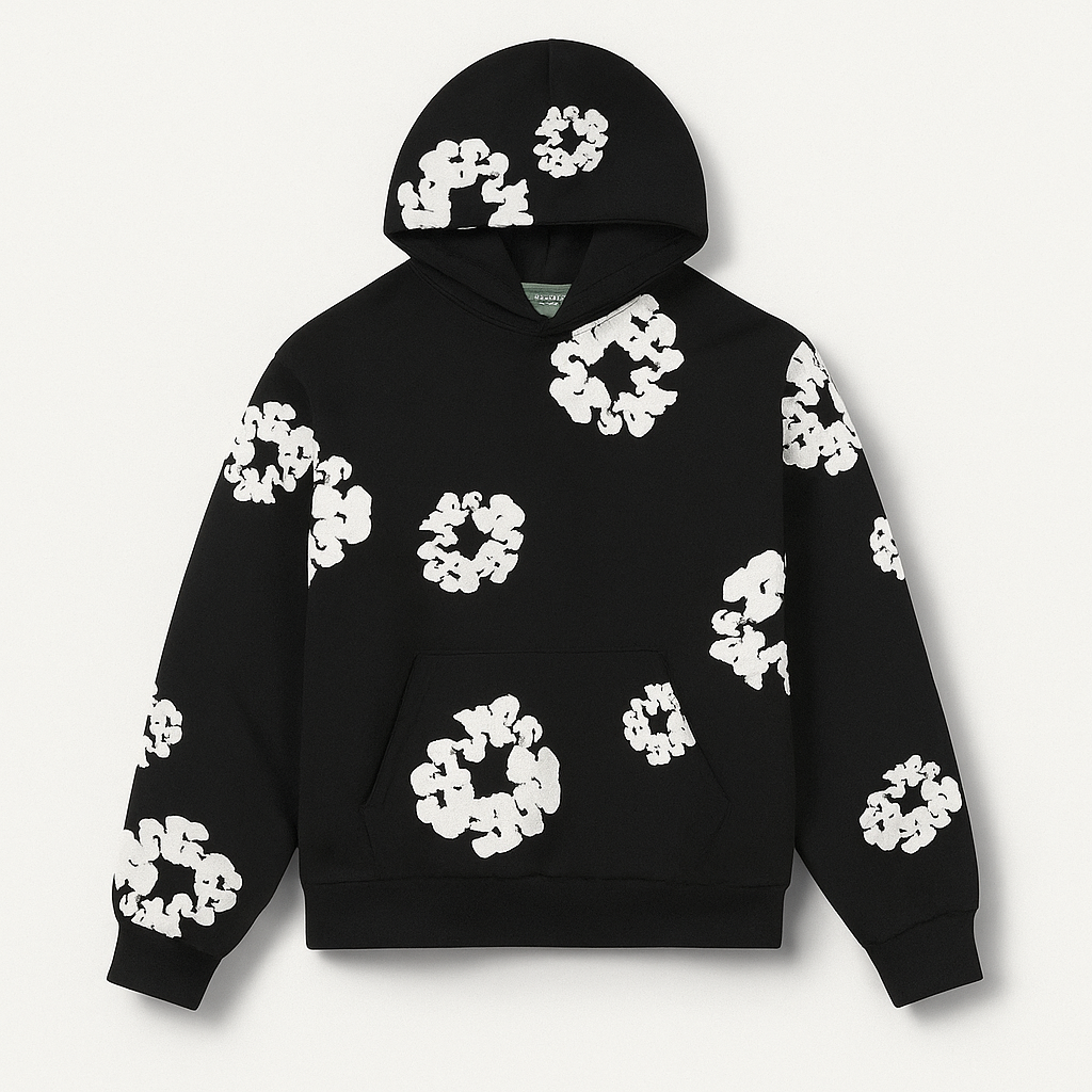 Survêtement homme à fleurs, ensemble décontracté confortable. Idéal pour le sport ou loisirs printaniers/automnaux.