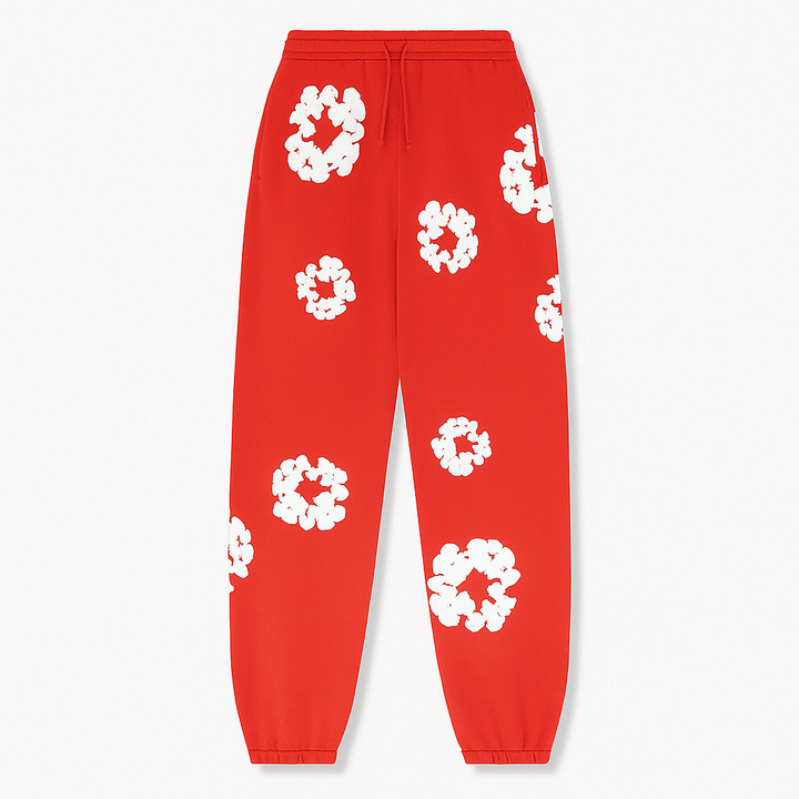 Survêtement homme à motifs floraux, parfait pour le printemps et l'automne. Confortable et décontracté, style unique.