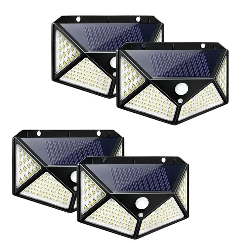 Solution d'éclairage extérieur LED solaire sans fil, avec détecteur de mouvement pour une lumière pratique.
