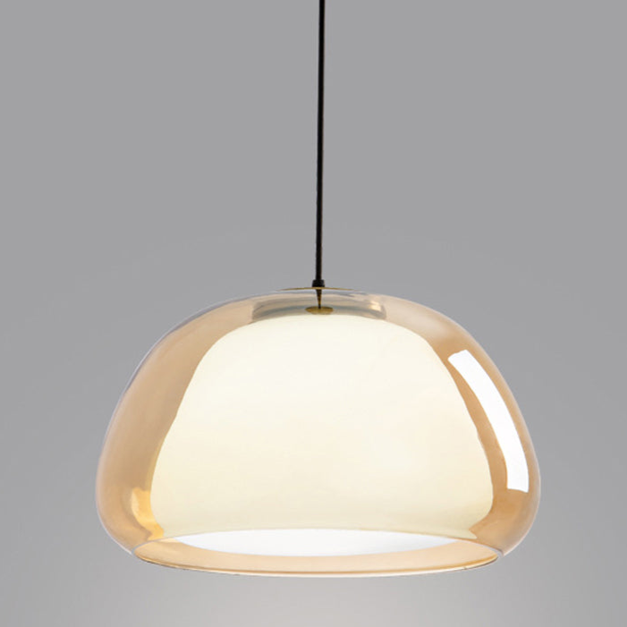 Lustre contemporain verre, design raffiné pour éclairage d'appoint.