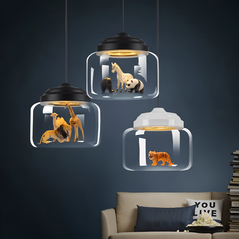 Éclairage de plafond nordique pour chambre d'enfants, style épuré et lumière diffuse, très fonctionnel.