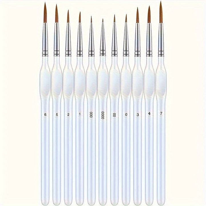 Pinceau fin pour peinture acrylique, aquarelle. Outil de précision pour art et modélisme.