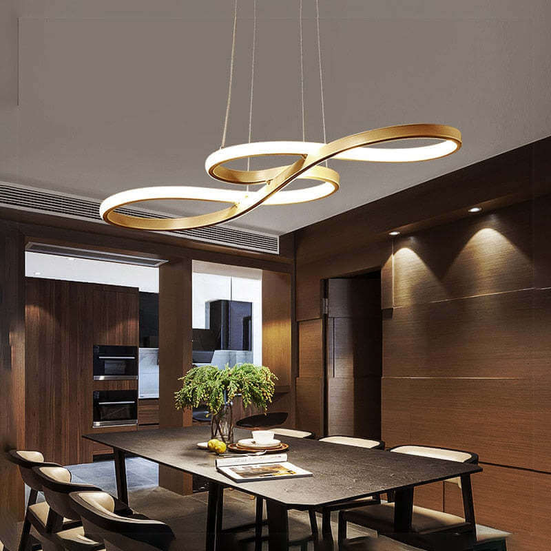 Éclairage d'ambiance LED artistique en forme de note musicale, idéal pour décoration salon moderne.