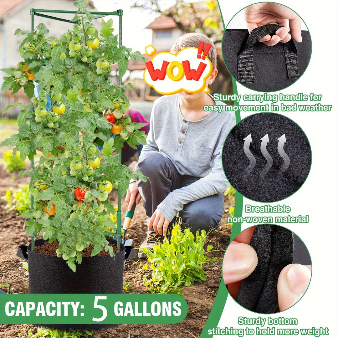 Culture facile avec TOMABOX. Support et jardinière pour tomates et légumes. Plastique PP, grande capacité, drainage.