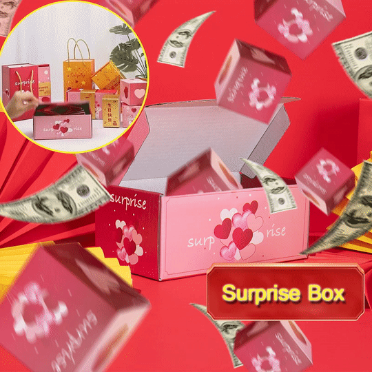 Coffret cadeau surprise unisexe avec cadres photo personnalisables, idéal pour anniversaires et fêtes.