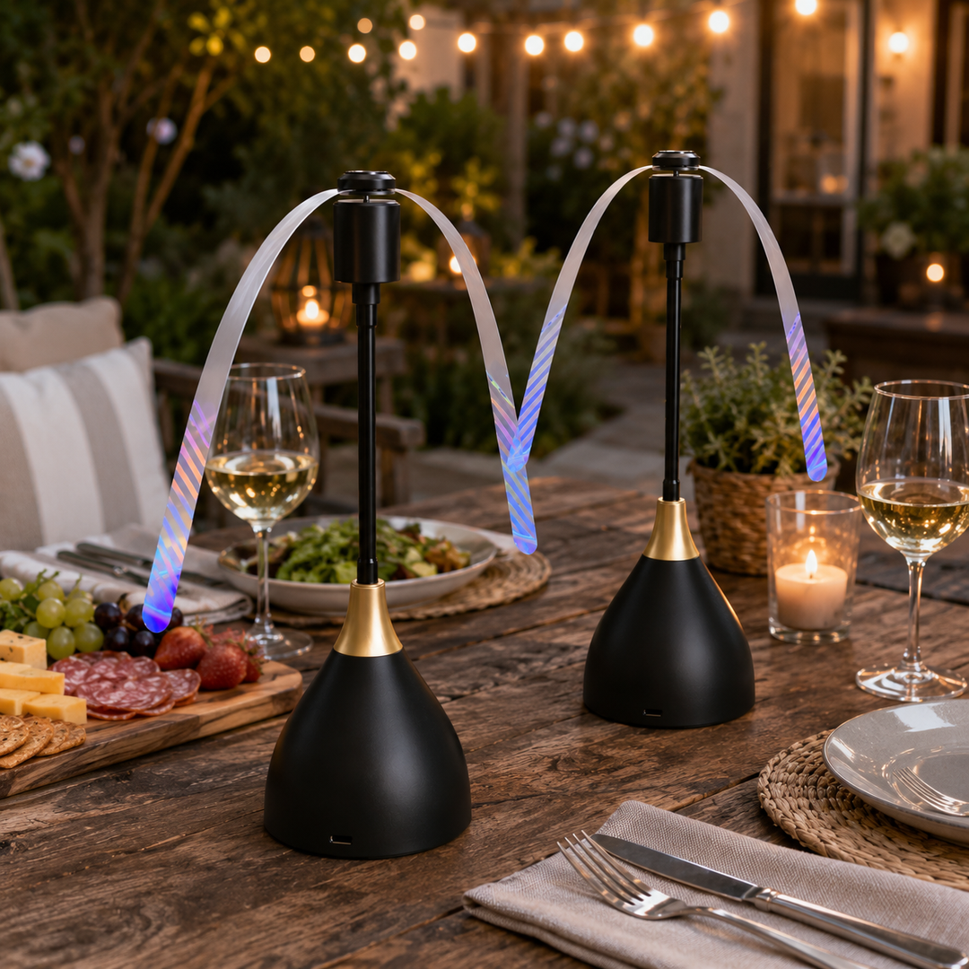Ventilateur anti-insectes portable noir, silencieux et sans produits chimiques, protège cuisine et terrasse.