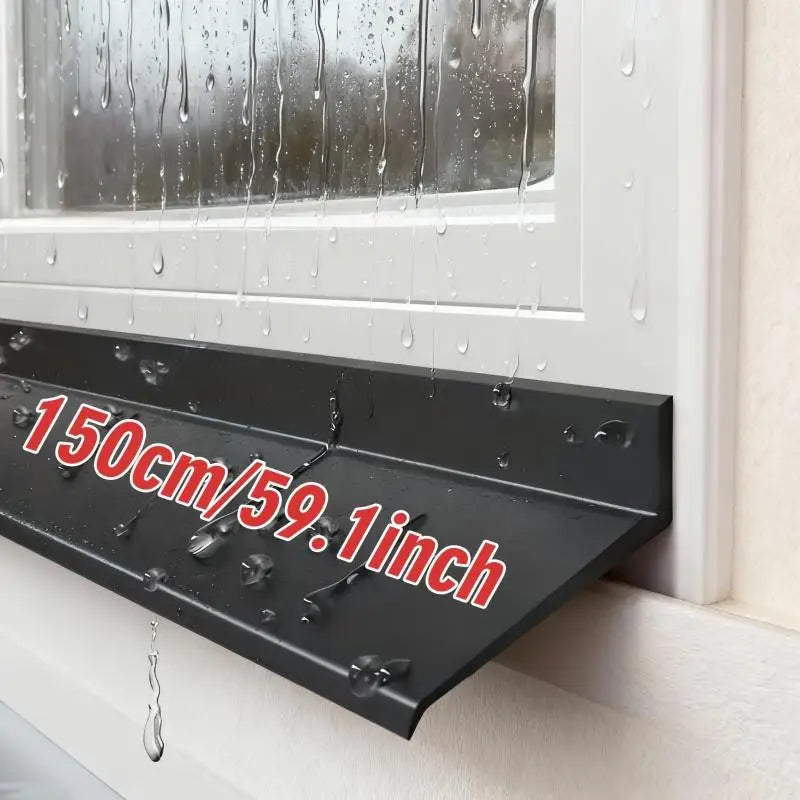 Protection efficace contre courants d'air et humidité avec bande d'étanchéité en caoutchouc pour fenêtres coulissantes.
